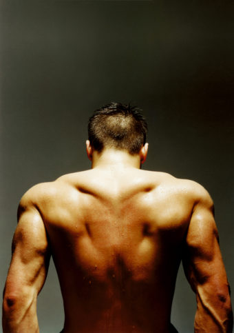 Man with muscular back - Back workout