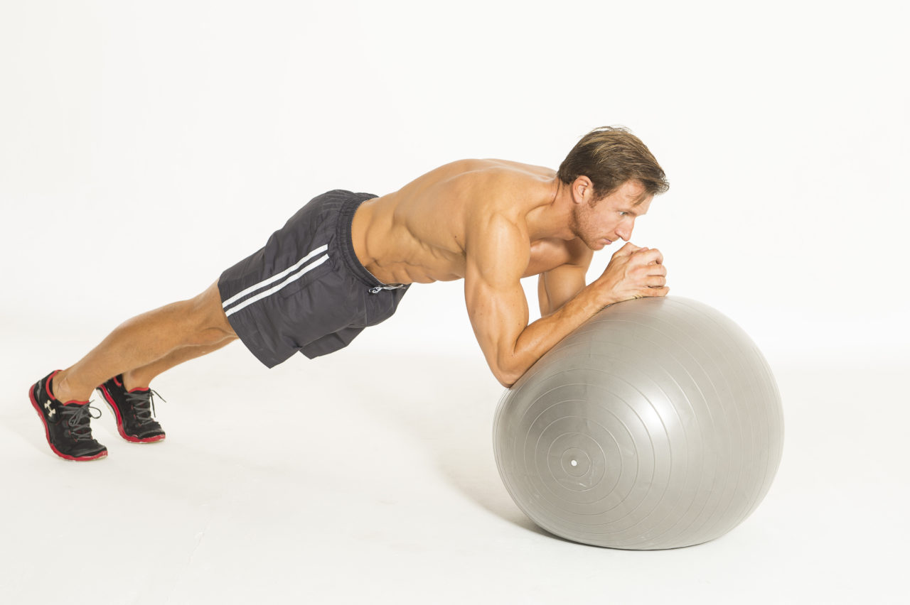 Swiss ball rollout Healthy For Men A Manual for Living Fitness