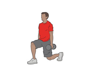 Forwrad lunge exercise